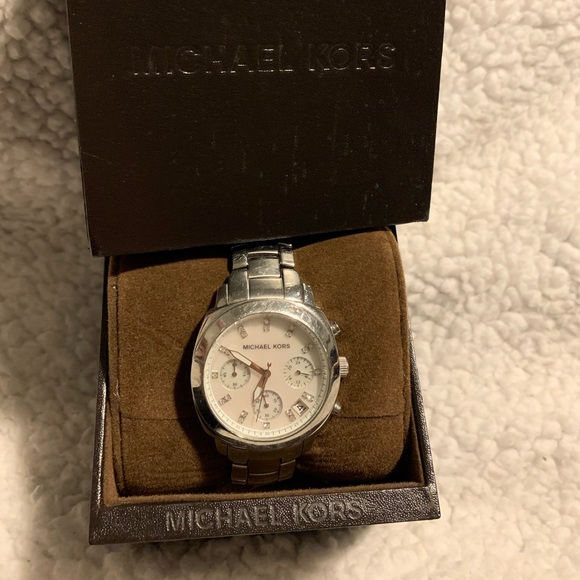 Michael Kors silver tone watch main image 5